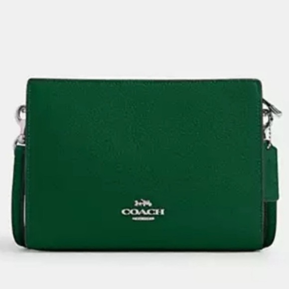 Coach Handbags - ☘️Coach NWT Shamrock Slim Crossbody Bag with Silver Hardware ☘️